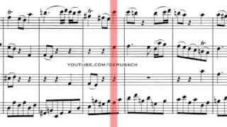 BWV 1047  Brandenburg Concerto No2 Scrolling [upl. by Elias]