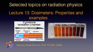 Selected Topics on Radiation Physics Lecture 13Dosimeter Properties and examples [upl. by Nosraep]