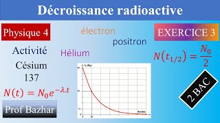 exercice 3 Décroissance radioactive 2bac biof [upl. by Aniloj]