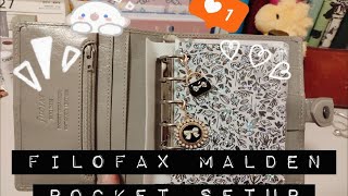 Filofax Malden Pocket 石灰色 Setup｜活页本｜手帐翻翻看 [upl. by Jolanta798]