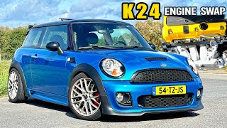 MINI R56 ❤️ Honda K24  REVIEW on AUTOBAHN [upl. by Jarrid939]