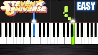 Steven Universe Theme  EASY Piano Tutorial by PlutaX  Synthesia [upl. by Ataga]