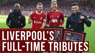 Liverpools tributes for Keita Milner Firmino amp OxladeChamberlain [upl. by Yasmar760]