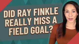 Did Ray Finkle really miss a field goal [upl. by Garratt]