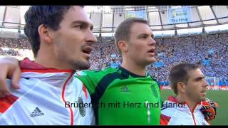 National Anthem of Germany FINAL 2014 with Subtitles [upl. by Donelson332]