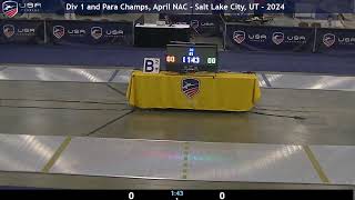 B2 Vet Mens 50 Epee  Gaines v Wheeler  Div 1 Para National Championships and April NAC  2024 [upl. by Nahtanha]