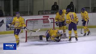 Elmira College mens hockey wins over Babson College in overtime [upl. by Corinna]