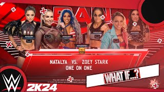 WWE raw 160924 WHAT IF  Natalya VS Zoey Stark [upl. by Nosac]