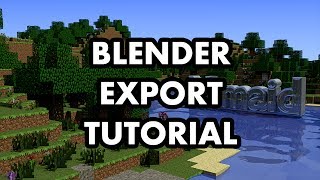 Rendering Minecraft in Blender w Water Tutorial Improved Preparation Script Included [upl. by Ahscrop]