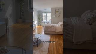 ALMOST fully furnished NYC studio apartment tour Love it sm has plenty of room apartmenttour [upl. by Edi294]