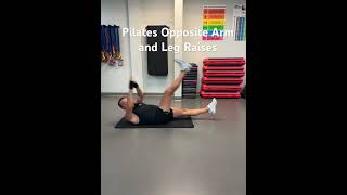 Pilates Opposite Arm Leg Raises motivation mobility core exercise fitness pilates abs short [upl. by Crofoot]