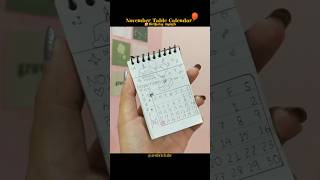 November Table Calendar 🤍 my birthday month birthday drawing diy calligraphy doodle [upl. by Saloma]