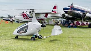 First Gyroplane Flight – AutoGyro Cavalon 915iS First Flight Oshkosh 2022 [upl. by Eehc]