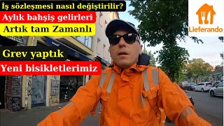 Lieferandoda Tam zamanlı çalışmak ve sözleşme değişim süreci [upl. by Chiang]