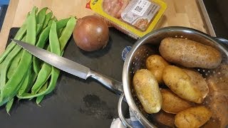 Lets Koch 4  Kartoffel Bohnen SalatVegan mit optionaler Hühnchenbeilage  Dani Zed [upl. by Annazus]