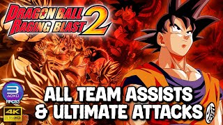 Dragon Ball Raging Blast 2  RPCS3  Team AssistsUltimate Attacks  4k [upl. by Seira]