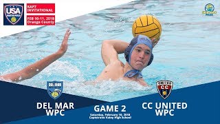 20180210 14U Del Mar WPC v CC United WPC KAP7 Game 2 [upl. by Landy65]