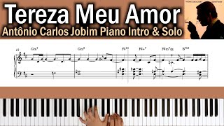 칼카피 Tereza Meu Amor  Antônio Carlos Jobim Intro amp Solo 재즈 피아노연주악보 [upl. by Nohtahoj]