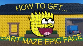 How To Get Bart Maze Epic Face in Find The Epic Faces [upl. by Odlabso]