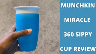 Munchkin 360 Sippy Cup Review  How to Use [upl. by Revart]