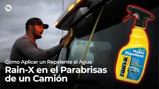 Cómo Aplicar un Repelente al Agua  RainX en el Parabrisas de un Camión [upl. by Euqinot540]