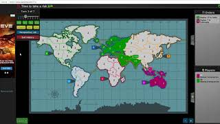 Warzone ⁄ Warlight  02 Time To Take A Risk  Gold Star Victory in 7 Turns [upl. by Oniram]