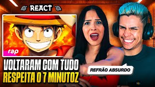 7 MINUTOZ  Rap do Luffy One Piece  CHAPÉU DE PALHA  NERD HITS  Casal Jounin React 🔥 [upl. by Dnomra]