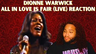 Dionne Warwick All In Love Is Fair Reaction [upl. by Ahsita]