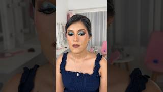 Maquillaje en tonos azules con plata [upl. by Nilecoj]