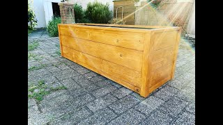 Fioriera in legno fai da te  Wooden planter DIY [upl. by Fondea354]