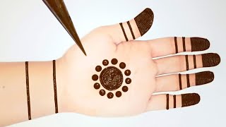 Easy Simple dotted mehndi trick  Stylish Mehndi designs for hands  Gol tikki mehandi design [upl. by Urion]