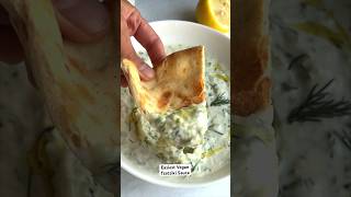 NO PEELING YOUR CUCUMBERS for this 5Ingredient Easy Vegan Tzatziki sauce recipe Delicious in wraps [upl. by Jamin]