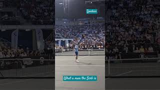 Novak Djokovic vs Dimitrov bulgaria serbia tennis exhibition match tennis 2024 goat [upl. by Gilpin]