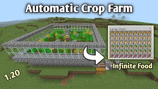 Best Villager AFK Crop Farm For Minecraft Bedrock Edition 120 MCPEXboxPS4Nintendo switch [upl. by Aradnahc]