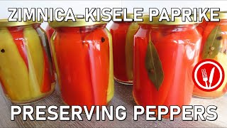 Najbolje i najbrže kisele paprike za zimnicu🔹Quick and easy technique for preserving peppers [upl. by Nytram]