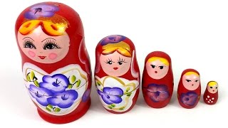 Russian Nesting Dolls Babushka Matryoshka Play Set  Fun Kids Surprise Toys Nadia Amani Toys [upl. by Jordans]