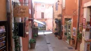 Roussillon France Full HD 1920 x 1080p Provences most beautiful red stone village [upl. by Nanreh]