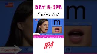 Day 5 IPA âm m và n shorts english [upl. by Yerroc216]