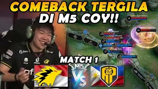 SUPER BIG MATCH AKHIRNYA DIMULAI GILA ONE OF THE BEST GAME IN HISTORY  ONIC vs BREN MATCH 1 [upl. by Acimahs]