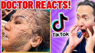 Plastic Surgeon Reacts to OUTRAGEOUS TikTok Videos [upl. by Assiled]