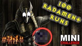 100 RADAMENT RUNS  DIABLO 2 [upl. by Bowie]