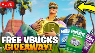 🔴FREE 20000 VBUCKS FORTNITE GIVEAWAY STREAM🤑  GIFT CARD GIVEAWAY FORTNITE VBUCKS GIVEAWAY LIVE [upl. by Hagep]