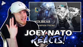 Joey Nato REACTS to Volibear The Relentless Storm  League of Legends [upl. by Joye]