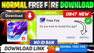 How To Download Free Fire  Free Fire Kaise Download Karen  Normal Free Fire Download Link [upl. by Sirahc]