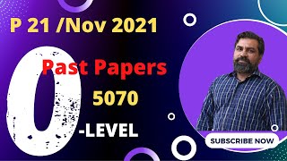 P21 OctNov 2021  Past Paper  O Level 5070  Discussion  Chemistrywithkamranshakir [upl. by Nnayr]