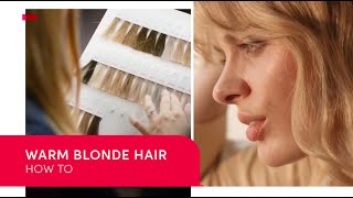 Warm Blonde Hair with Zoe Irwin  Wella Professionals [upl. by Cirederf]