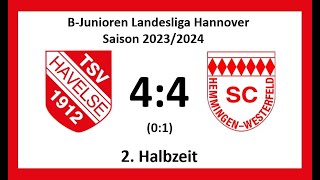 TSV Havelse U16  SC HemmingenWesterfeld U16 44 01 2Halbzeit [upl. by Aicena]