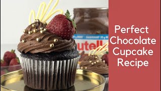 Perfect Chocolate Cupcake Recipe [upl. by Terrej]