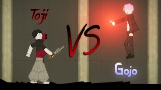 Gojo vs Toji in People Playground [upl. by Halsy]