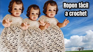 Ropón Tejido a crochet para Niño Dios Paso a paso  Todo en crochet [upl. by Ferretti]